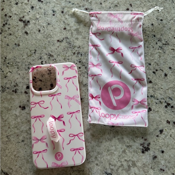 Loopy Case Pink Ribbon for iPhone 15 ProMax - Picture 1 of 4